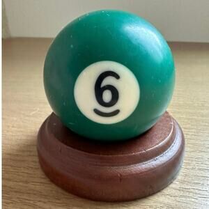 Billiard/Pool Regulation Resin 2-1/4" 6oz Replacement Ball Bold Number Green 6